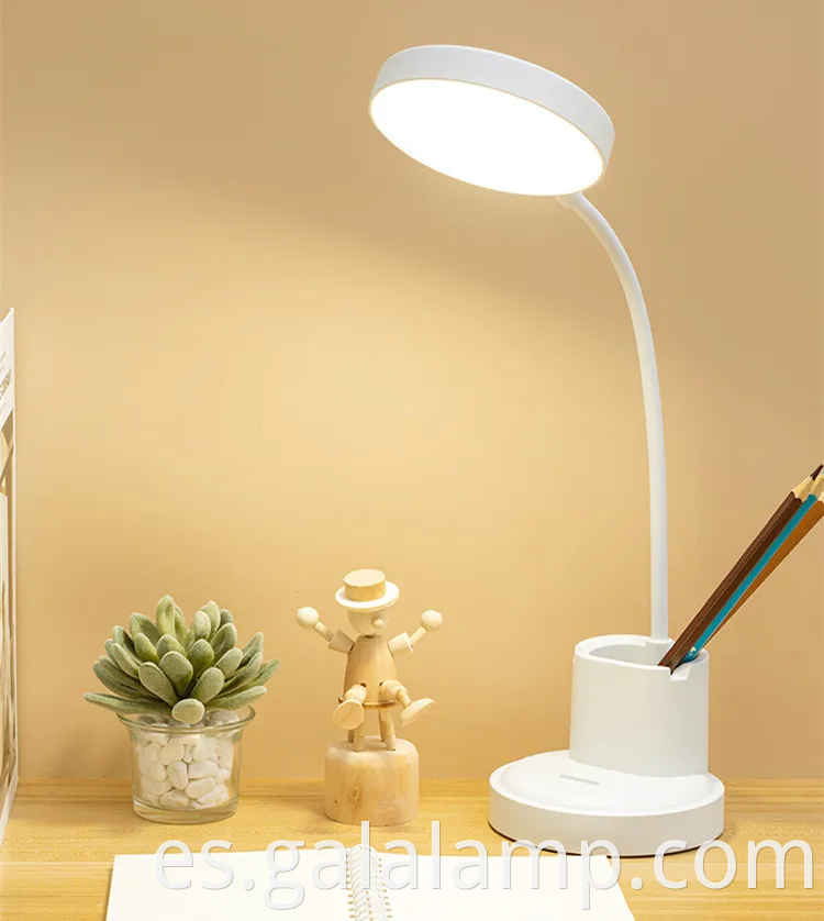 Lámpara de mesa USB nórdica de 360 grados de 360 grados con soporte para teléfono